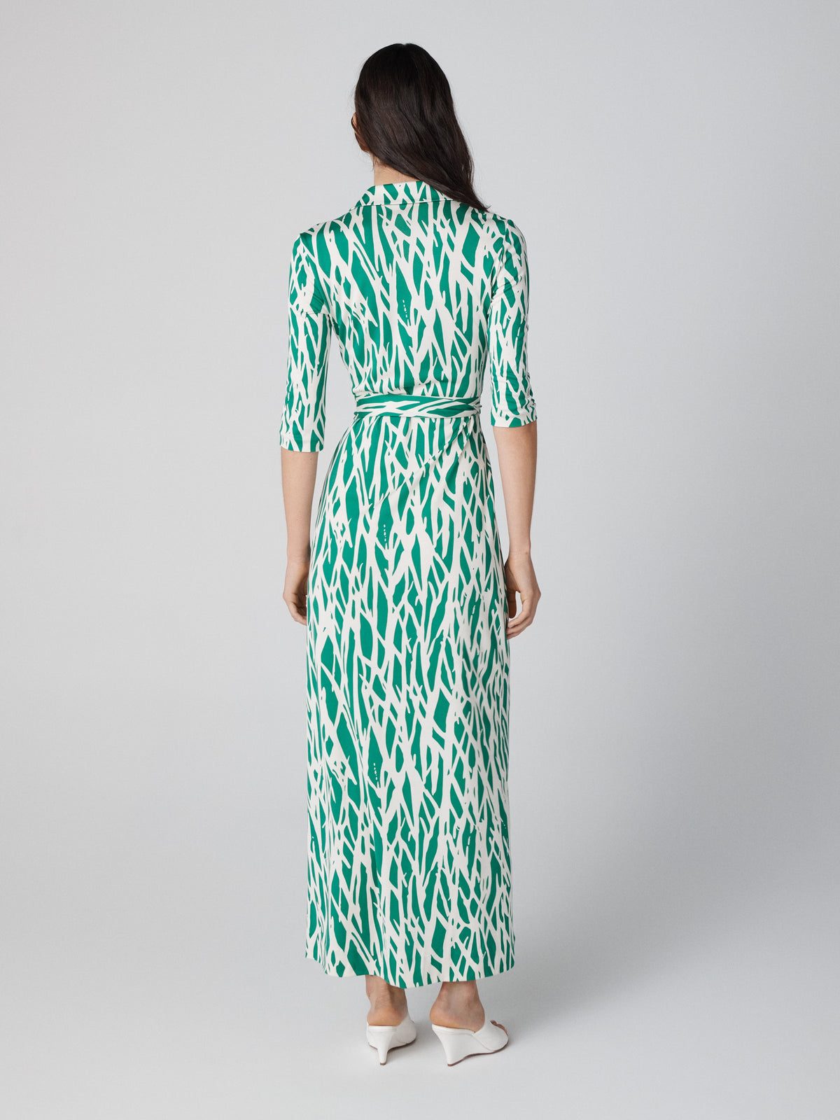 Abigail Silk Jersey Maxi Wrap Dress