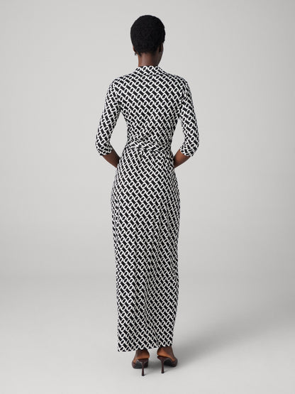 Abigail Silk Jersey Maxi Wrap Dress